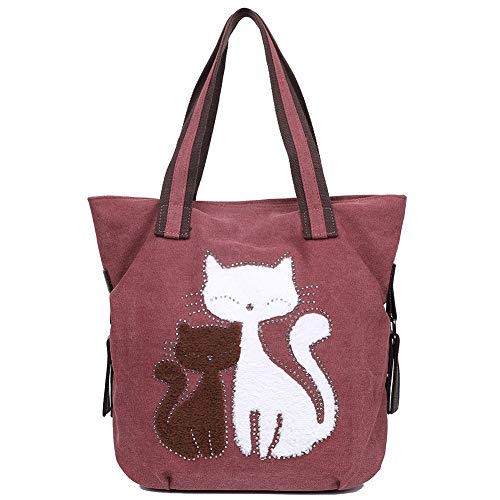 Grand Sac A Main Pour Femme A Motif De Chats 30 X 35 X 16 Cm 3 Couleurs Disponibles Monchat Ca